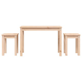 Nesting Tables 3 pcs Solid Wood Pine