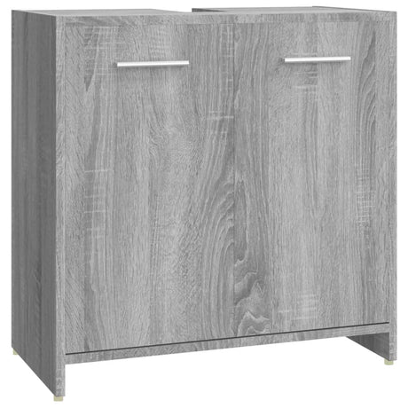 4 Piece Bathroom Furniture Set Engineered Wood