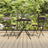 3 Piece Folding Bistro Set Poly Rattan