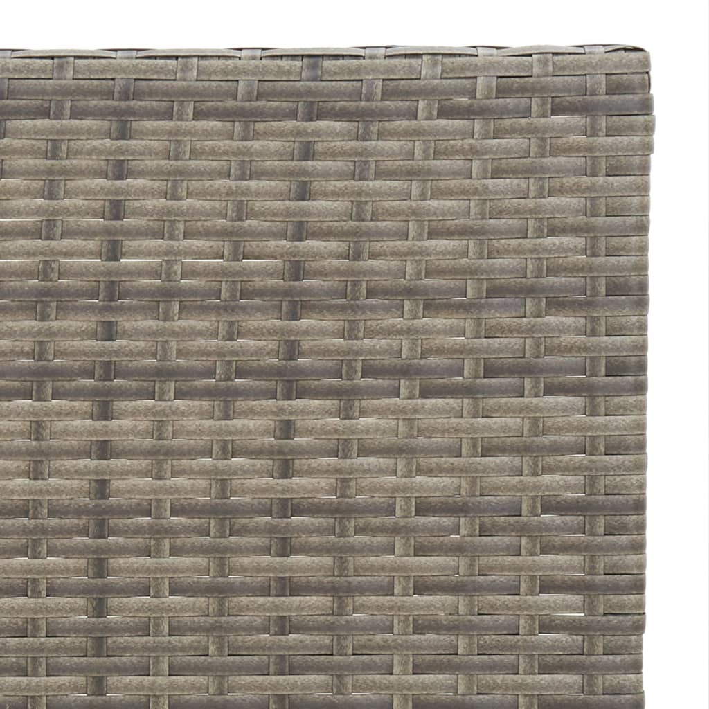 3 Piece Folding Bistro Set Poly Rattan