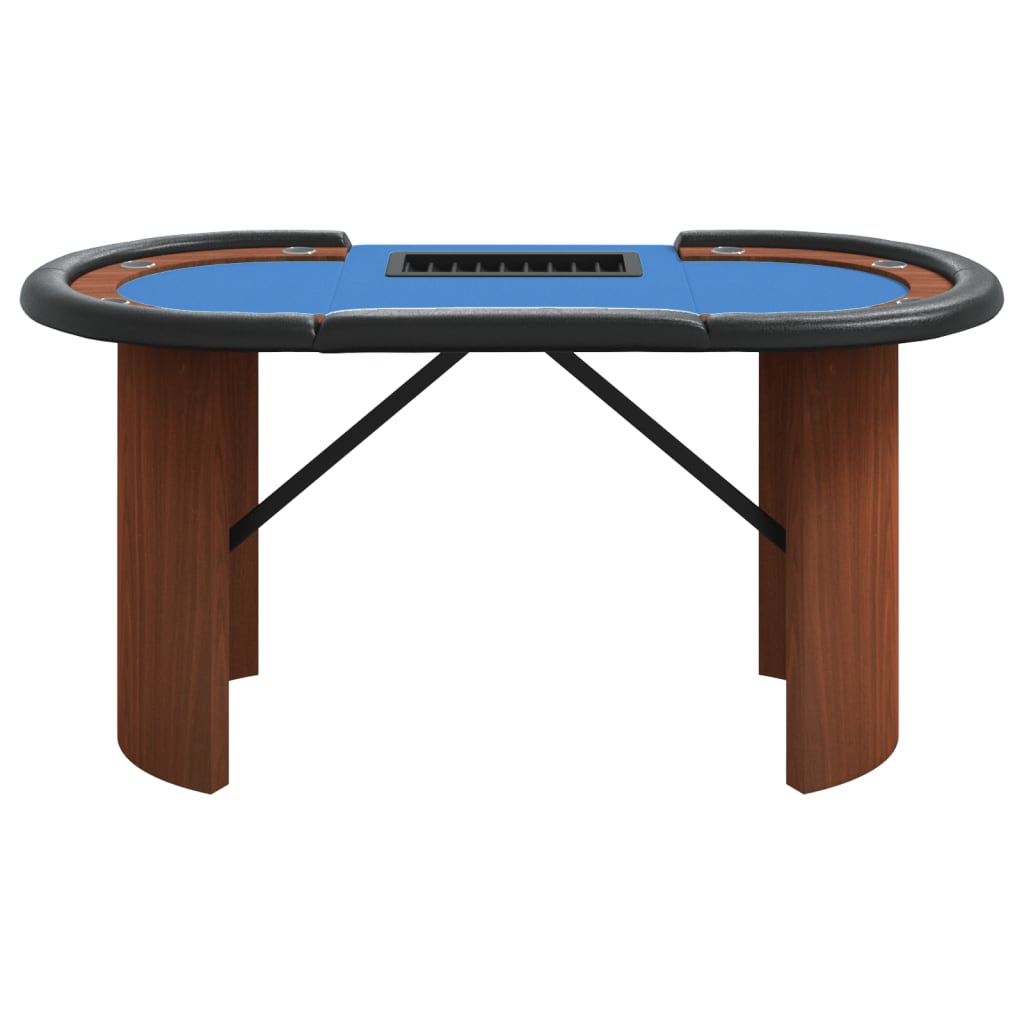 10-Player Poker Table With Chip Tray 160X80X75 Cm