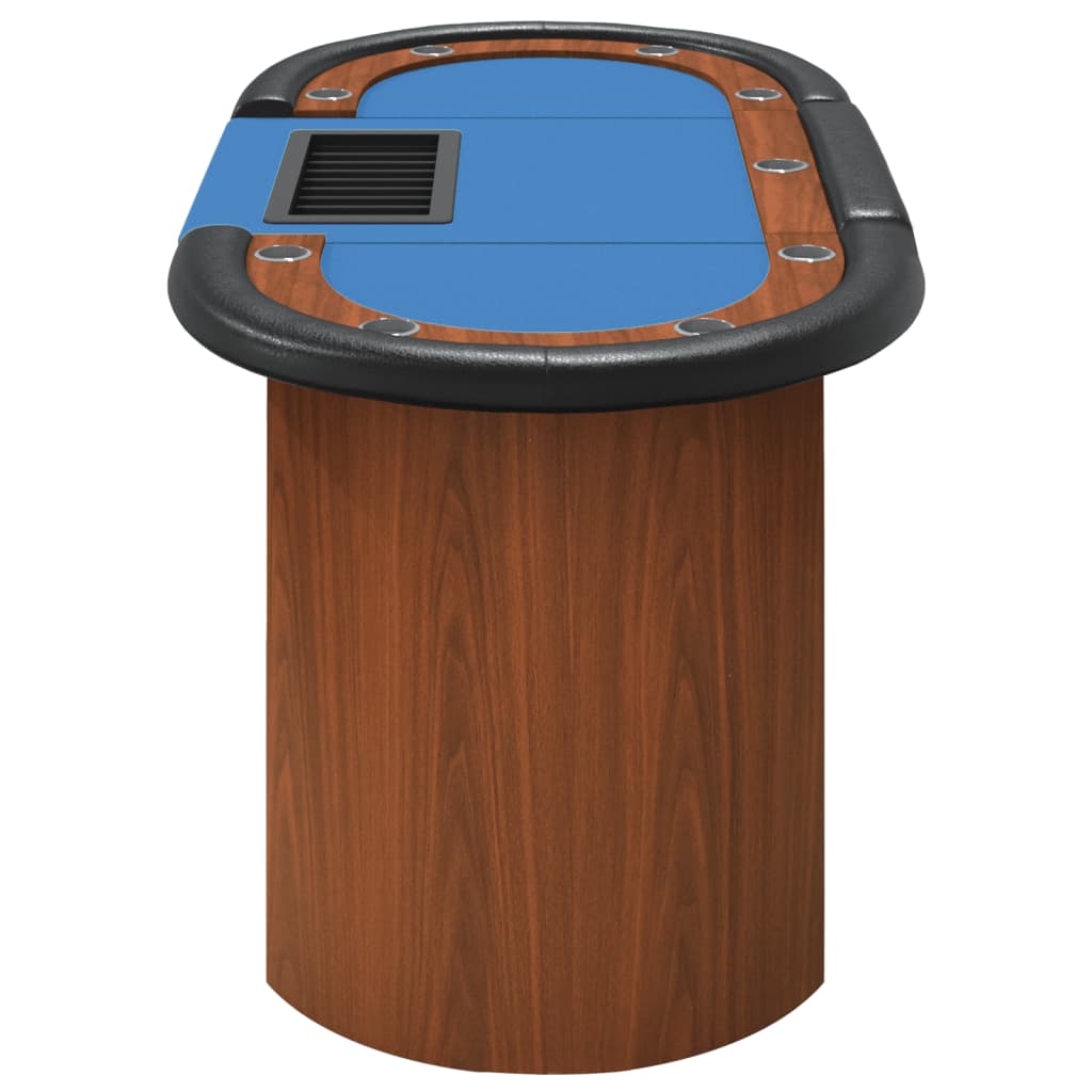 10-Player Poker Table With Chip Tray 160X80X75 Cm