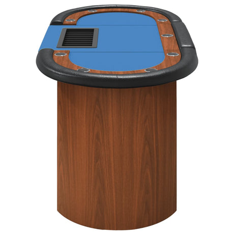 10-Player Poker Table With Chip Tray 160X80X75 Cm