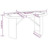 10-Player Poker Table 160X80X75 Cm