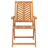 Reclining Garden Chairs 3 Pcs Solid Wood Acacia