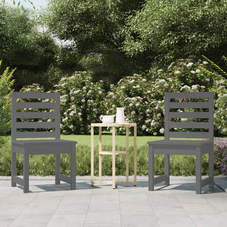Garden Chairs 2 Pcs Solid Wood Pine