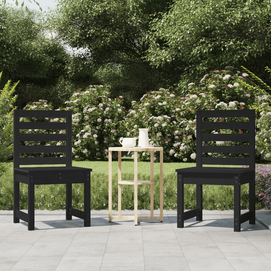 Garden Chairs 2 Pcs Solid Wood Pine