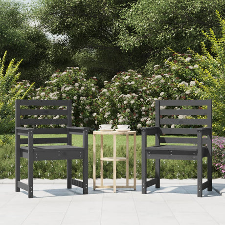 Garden Chairs 2 Pcs Solid Wood Pine
