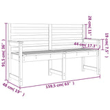 Garden Bench Solid Wood Douglas
