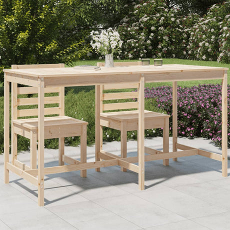 Garden Table Solid Wood Pine