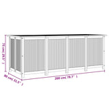 Garden Storage Box Solid Wood Acacia