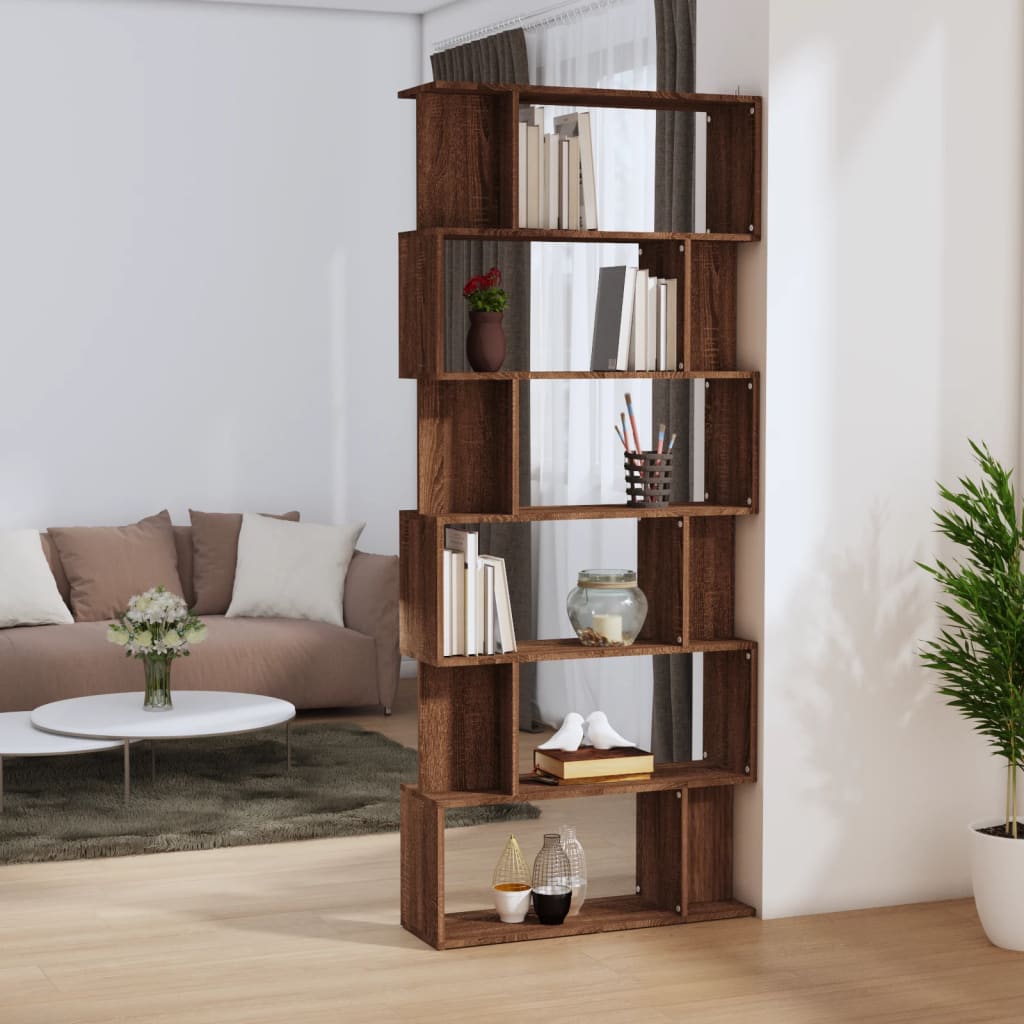 Book Cabinet/Room Divider 80X24X192 Cm Engineered Wood