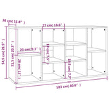 Shoe Bench 103X30X54.5 Cm Engineered Wood