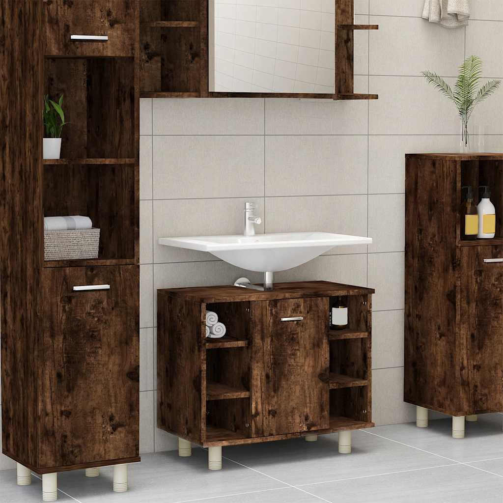 Bathroom Cabinet 60X32X53.5 Cm Engineered Wood