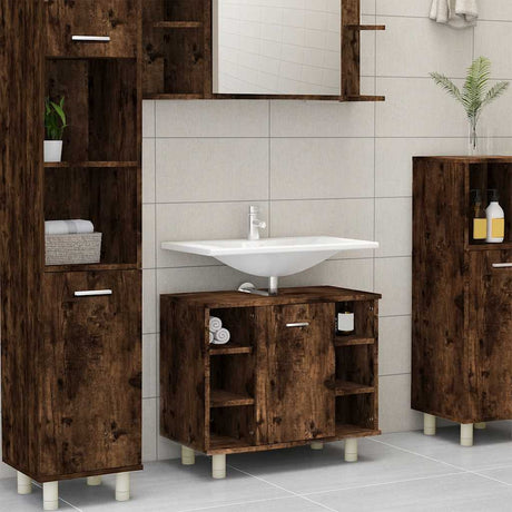 Bathroom Cabinet 60X32X53.5 Cm Engineered Wood