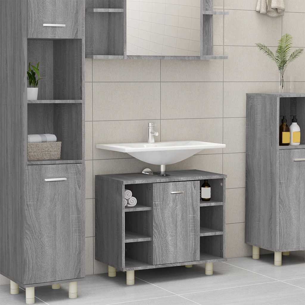 Bathroom Cabinet 60X32X53.5 Cm Engineered Wood