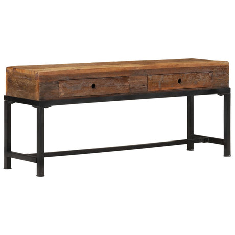 Tv Cabinet 110X30X46 Cm Solid Wood Reclaimed