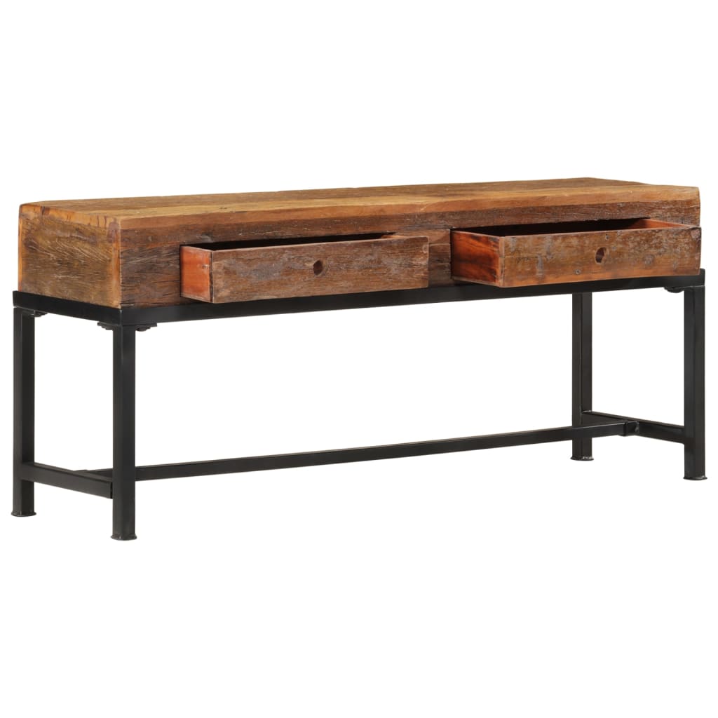 Tv Cabinet 110X30X46 Cm Solid Wood Reclaimed