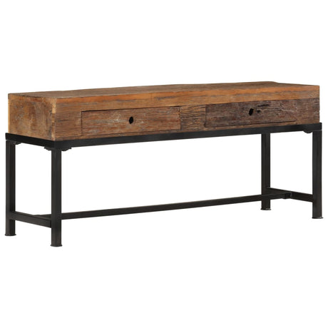 Tv Cabinet 110X30X46 Cm Solid Wood Reclaimed
