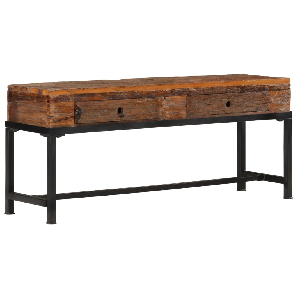 Tv Cabinet 110X30X46 Cm Solid Wood Reclaimed