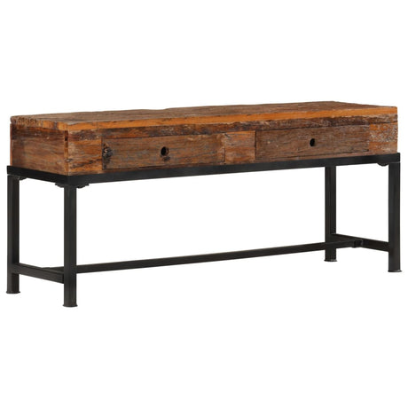 Tv Cabinet 110X30X46 Cm Solid Wood Reclaimed