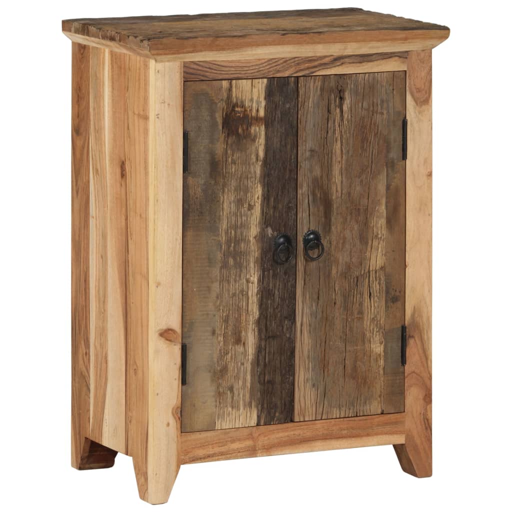 Sideboard 55X33X75 Cm Solid Wood Acacia And Reclaimed
