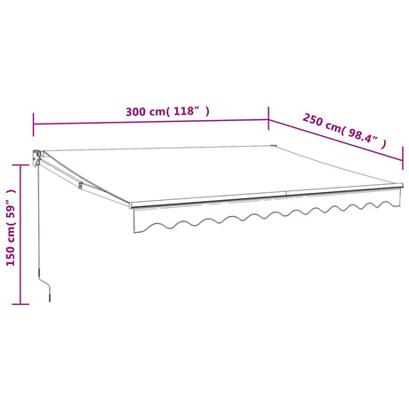 Retractable Awning Fabric And Aluminium