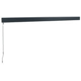 Retractable Awning Orange And Brown Fabric And Aluminium