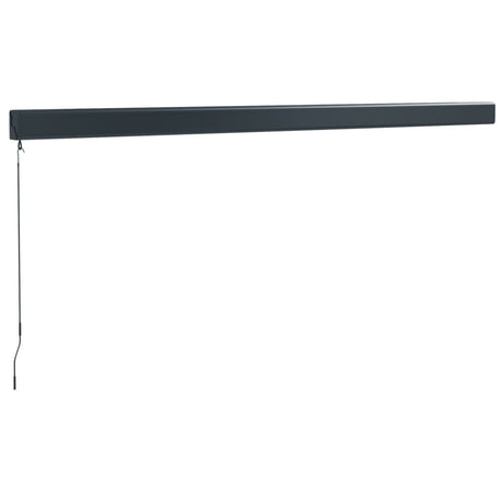 Retractable Awning Orange And Brown Fabric And Aluminium