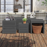 4 Piece Garden Box Set Solid Wood Pine