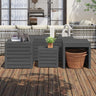 4 Piece Garden Box Set Solid Wood Pine