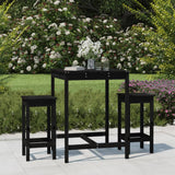 3 Piece Garden Bar Set Solid Wood Pine