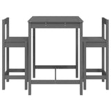 3 Piece Garden Bar Set Solid Wood Pine