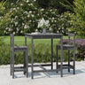 3 Piece Garden Bar Set Solid Wood Pine