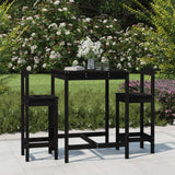 3 Piece Garden Bar Set Solid Wood Pine