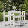 5 Piece Garden Bar Set Solid Wood Pine
