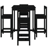 5 Piece Garden Bar Set Solid Wood Pine