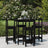 5 Piece Garden Bar Set Solid Wood Pine