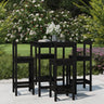 5 Piece Garden Bar Set Solid Wood Pine