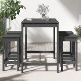 5 Piece Garden Bar Set Solid Wood Pine