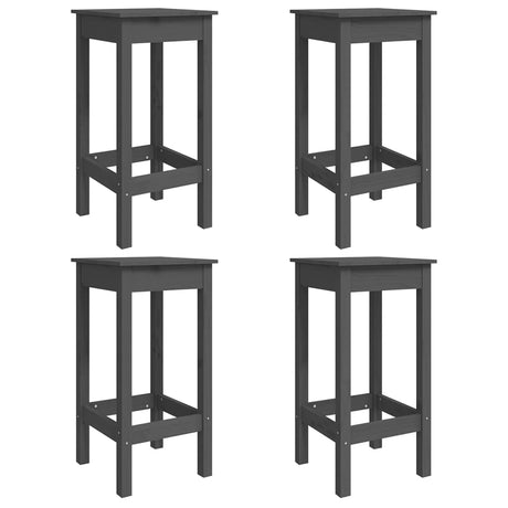 5 Piece Garden Bar Set Solid Wood Pine