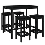 5 Piece Garden Bar Set Solid Wood Pine