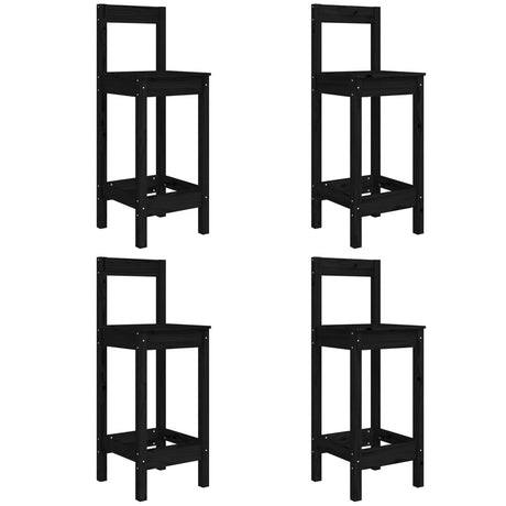 5 Piece Garden Bar Set Solid Wood Pine