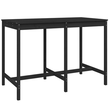 7 Piece Garden Bar Set Solid Wood Pine