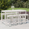 9 Piece Garden Bar Set Solid Wood Pine