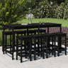 9 Piece Garden Bar Set Solid Wood Pine