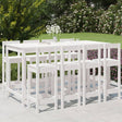 9 Piece Garden Bar Set Solid Wood Pine