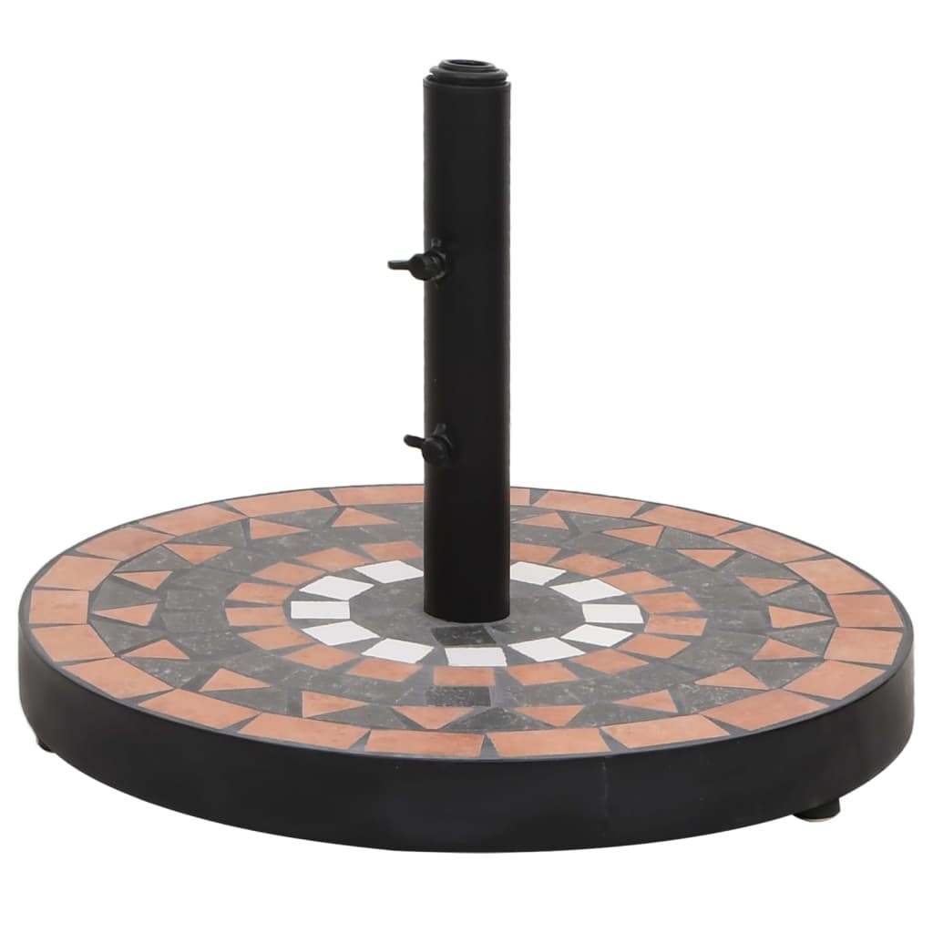 Parasol Base Terracotta And White 12 Kg