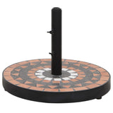 Parasol Base Terracotta And White 12 Kg