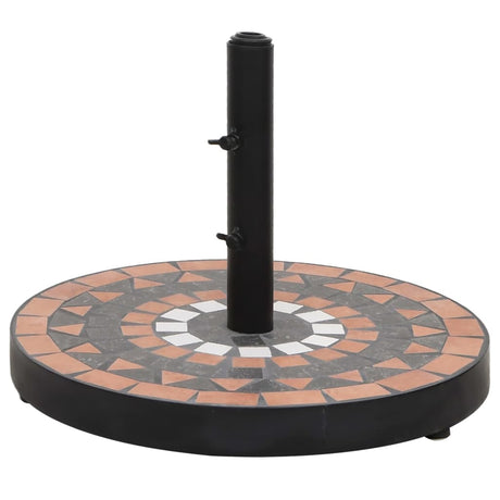 Parasol Base Terracotta And White 12 Kg